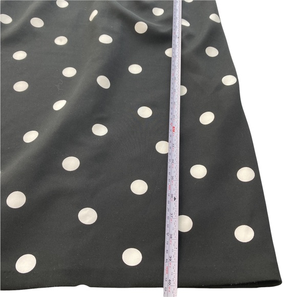 Worthington Womens Dress 3/4 Sleeve Black/White Polka Dot Size 10 Round Neck - Picture 9 of 11